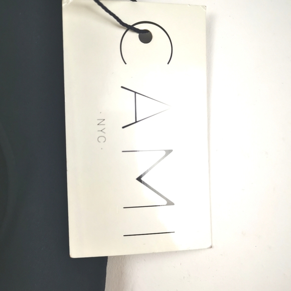 CAMI NYC The Fringe Dress Women Black Silk Midi Dress Small NWT Lined Sexy Party - Picture 10 of 10